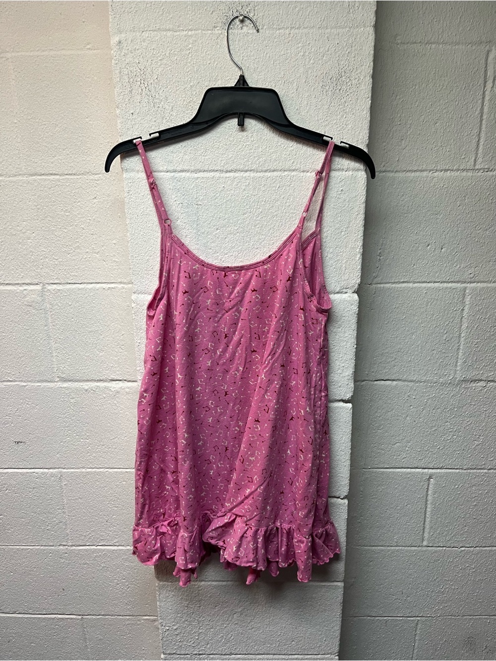 Only Pink Printed Ruffle-Hem Cami - Picture 4 of 4